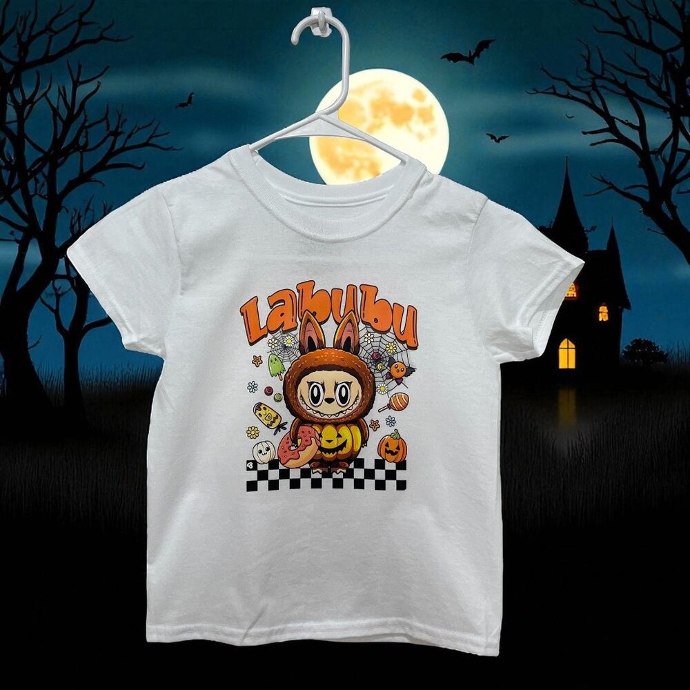 Labubu Halloween Graphic T Shirt Kids Cartoon Kawaii Cute Cosplay‎ Costume Tee